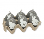 Velykinis žvakių rinkinys, 6vnt, D4.5 H6cm