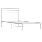 vienvietė lova，suaugusiųjų lova,Lovos rėmas be čiužinio, baltas, 75x190cm, metalas CFE1723563