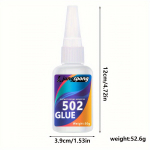 Galingi 502 Super Klijai - Guma, Metalas, Stiklas, Dirbtinė Oda.