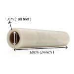 PE kilimų apsauginė plėvelė, 60.96cm x 30.48m, skaidri