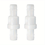 Plastikinis vienpusis atbulinis vožtuvas, 1/2 colio, 2 vnt.
