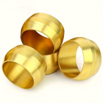 Žalvariniai suspaudimo movos antgaliai vamzdžiams, 1/2 (12 mm)