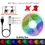 RGB LED juostelė su USB, 9,84 pėdų / 3 mln