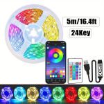 Kosminė USB LED juosta, 5M / 16,4FT