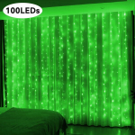 USB LED Girlianda Užuolaidoms, Žalias