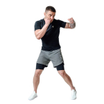 MMA &scaron;ortai T16 2-in-1, pilki/juodi
