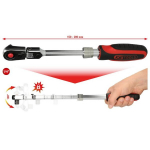 Terk&scaron;lė teleskopinė KS Tools SlimPower, 1/4"
