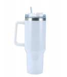 Termo gertuvė puodelis 1200ml su daugkartiniu &scaron;iaudeliu, baltas