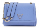 GUESS &Scaron;viesiai mėlyna moteri&scaron;ka petne&scaron;ų rankinė - Noelle Convertible Xbody Flap Bag Stormy Blue 300464