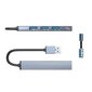 Hub USB 3.0 hub: 1xUSB 3.0, 3xUSB 2.0, 0.15m: Orico Ah-A13 - Aliuminis