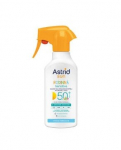 Apsauga nuo saulės Astrid Sensitive pur&scaron;kalas SPF 50+ 270 ml Didelė apsauga &Scaron;velni formulė