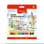 24pcs 7" triangle color pencil/color box, 4.0mm lead, Premium quality,