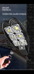 Gatvės &scaron;viestuvas su saulės elementu. 6 LED. COB. ta&scaron;kų