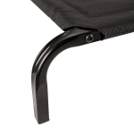 Petsona &scaron;uns guolis, &scaron;uns gultas, augintinio guolis vidaus ir lauko naudojimui, pakeltas, atsparus kramtymui, patvarus, vidutinio dydžio &scaron;unų guoliai, 77x15x60 cm, juoda spalva