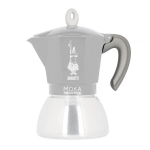"Bialetti" - "Moka Induction 6tz" pakaitinė pilka rankena, Bialetti - Replacement Grey Handle for Moka Induction 6tz