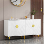Eleganti&scaron;ka baltai auksinė komoda, 140*40*75 cm