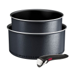 Tefal Ingenio So'Light, 3 dalių rinkinys, puodai, indukcija, lengvas, nelipnus, Light Tech technologija, L7239003