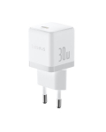 Įkroviklis ne&scaron;iojamam kompiuteriui Sieninis įkroviklis Palm 30W USB-C QC3.0 PD3.0 su USB-C kabeliu 1m, baltas