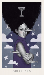Nova Witch Tarot kortos Blue Angel