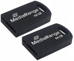 2x trumpas Mediarange 64gb usb atmintukas automobiliui, automobilio radijui, pakabukas mini nano