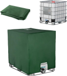 Sobeau Ibc talpos uždangalas 1000l, Ibc konteinerio priedai, vandens talpos apsauginė Uv plėvelė, lietaus statinės uždangalas, apsauginis brezentas lietaus vandens talpai, tinkamas 1000l Ibc talpos konteinerio uždangalui (120 x 100 x