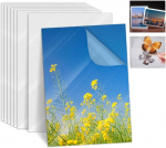 25 lipnių laminavimo vokų A4 formatas - &scaron;alto laminavimo plėvelė, vandeniui atspari laminato plėvelė, skaidri, skirta vizitinėms kortelėms, nuotraukų lipdukams, nereikia jokios įrangos