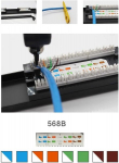 1u 12 prievadų cat6 neekranuotas sieninis arba stovo montavimo skydelis utp ethernet patch panel su cat6 adapterio patch panel