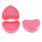 2x Mouth Guard dėklas ortodontinis laikiklis dėžutė protezų laikymo konteineris rožinis