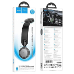 Telefono laikiklis Belaidis automobilinis įkroviklis-laikiklis Hoco (HW29) (MagSafe 15W) tvirtinamas ant konsolės / lango juodas