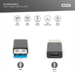 Digitus Usb 3.2 Gen1 Adapteris: Usb A į Usb C, 5 Gbps, Juodas