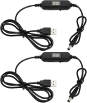 Reguliuojamas Usb laidas su Led ekranu 5v-12v