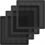 Moko 120 x 120 mm pvc pc au&scaron;intuvo ventiliatoriaus dulkių filtras, 4 vnt. ventiliatoriaus dangtelis su magnetiniu rėmu pc ventiliatoriaus apsauga nuo dulkių pc au&scaron;intuvo filtras pvc dulkių dangtelis kompiuterio ventiliatoriaus grotelės, juodos spalvos