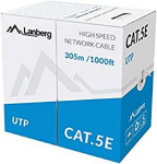 Lanberg Lcu5 &ndash; 10cc &ndash; 0305 &ndash; S vientisas tinklo kabelis cat 5e utp 305 m pilkas