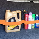 Wvu & Wvo bagažinės organizeris su velcro, automobiliniai velcro lipdukai, 4 automobilinių velcro lipdukų rinkinys, patvarus bagažinės krep&scaron;ys daiktams tvirtinti ir automobilio gesintuvas