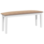 suoliukas，Suolas 110 cm Balta medžio masyvo guma CFE3068663