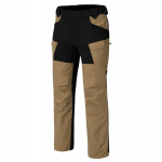 Vyri&scaron;kos trekingo kelnės Helikon Hybrid Outback &ndash; žygiams, i&scaron;gyvenimui, bushcraft, atsparios vandeniui, patvarios, coyote/juoda LONG