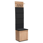 Batų spintelė Mebel Elite PARMA 80 cm ąžuolinė