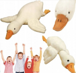 2in1 pliu&scaron;inis žaislas žąsis su pagalvės funkcija, 90cm