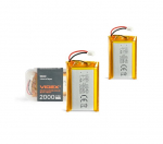 Įkraunama baterija Videx Li-pol 2000mAh VLF-B103450-20, 2 vnt.
