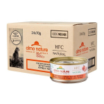 Almo Nature HFC Chicken with Pumpkin 70gx24 vi&scaron;tena su moliūgu konservai katėms