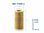 MANN-FILTER HU719/8X Alyvos filtras