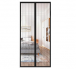 Joy2see magnetinis tinklelis nuo uodų durims 90&times;210 cm, juodas
