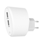 Xqisit Ład. sieciowa 2xUSB + QC 3.0 biała|white 31540