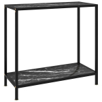 Konsolinis staliukas, 80x35x75 cm, grūdintas stiklas,
