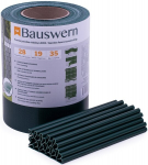 Tvoros juostos rinkinys Bauswern Eco 35x0.19 m (450 g/m&sup2;) + 28 klipsai, žalia