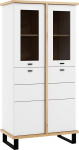 Vitrina Meblocross Cross Cro-25 2D, ruda/balta