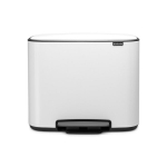 Brabantia &scaron;iuk&scaron;liadėžė Bo, 3x11 l, balta