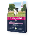 Eukanuba Puppy mažų ir vidutinių veislių &scaron;unims su ėriena ir ryžiais, 2,5 kg