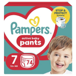 Sauskelnės-kelnaitės Pampers Pants, Mega Pack, 7 dydis, 17+ kg, 74 vnt.