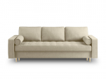 Trivietė sofa Milo Casa Santo 2, smėlio/aukso spalvos